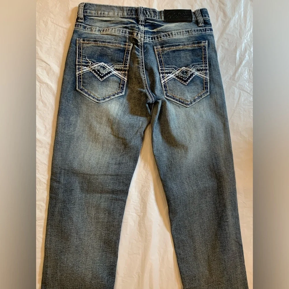 True Luck Men's Jeans Size 30x30 Straight Leg Med Wash